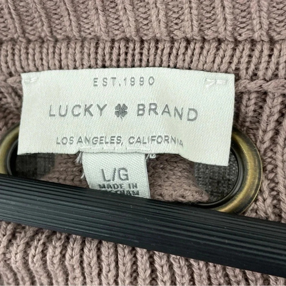 Lucky Brand Women size L crew neck long sleeve pullover sweater 0296 - Picture 3 of 7